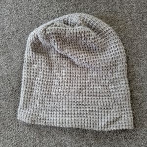 Gray Waffle knit beanie